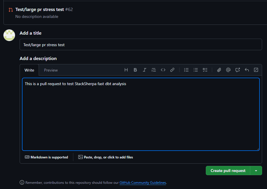 StackSherpa analyzing a PR in real-time